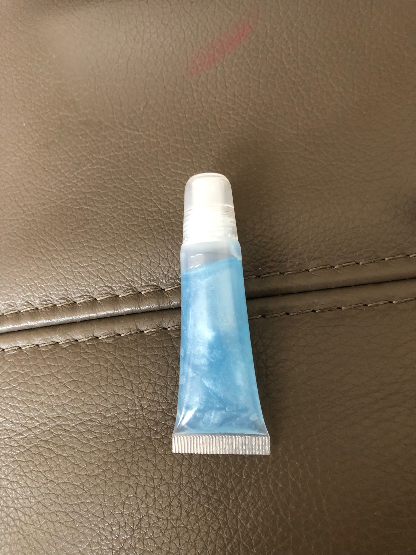 Baby blue lipgloss